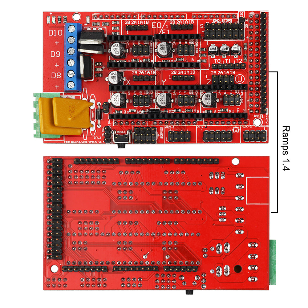 RAMPS 1.4 Shield for Arduino Mega 2560 - 3D Printer Control Board