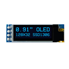 0.91" OLED Display (128×32)