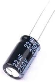 22µF capacitor (250V). For higher voltage applications.
