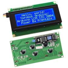 20×4 LCD Display. Alphanumeric Module with I2C / Parallel Interface