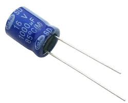 1000µF capacitor (16V). Large smoothing for low voltage.