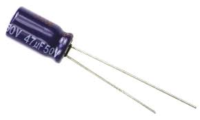 47µF capacitor (50V). Common value for general purpose.