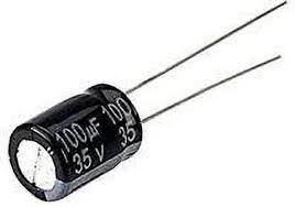 100µF capacitor (35V). Higher voltage rating.