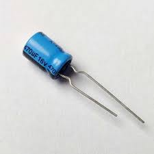 470µF capacitor (16V). For 5V or 3.3V rails.
