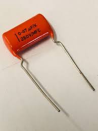 0.47µF capacitor (63V). Used for filtering or coupling applications.