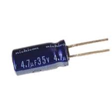 4.7µF capacitor (35V). Suitable for lower voltage smoothing.