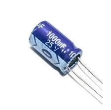 1000µF capacitor (25V). For 12V systems like motors.