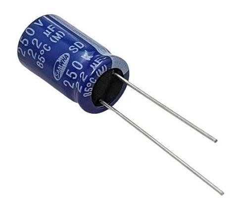 22µF 250V Electrolytic Capacitor