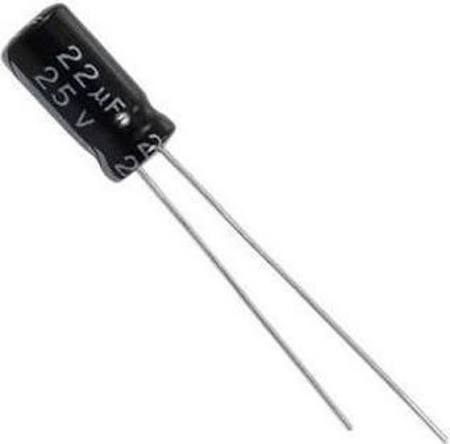 22µF 25V Electrolytic Capacitor