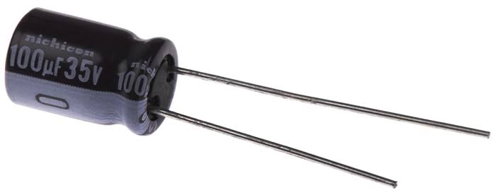 100µF 35V Electrolytic Capacitor