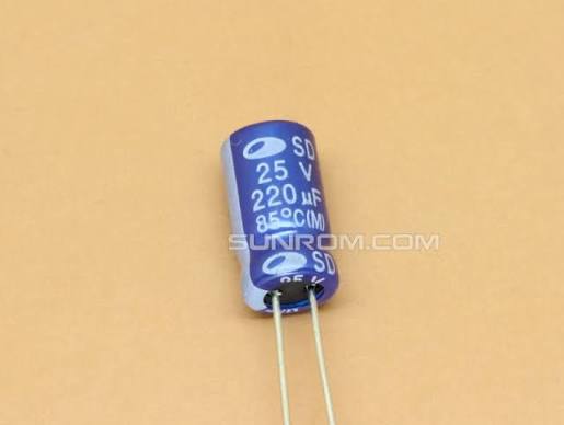 220µF 25V Electrolytic Capacitor