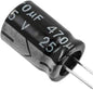 470µF 25V Electrolytic Capacitor
