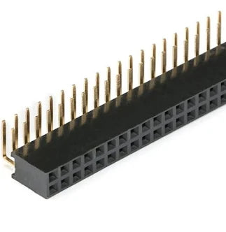 40x2 L‑Type Female Header – 2.54mm Pitch