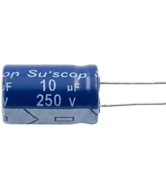 10µF 250V Electrolytic Capacitor